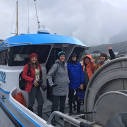 Touring a commercial gillnet vessel.
