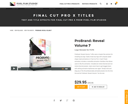 ProBrand Reveal Volume 7 - FCPX Plugin - Pixel Film Studios