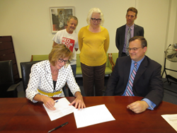 SUNY Schenectady and John Jay College of Criminal Justice signing articulation agreement