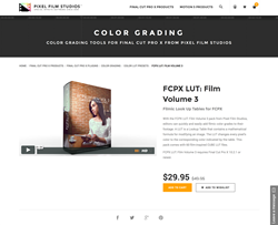 Final Cut Pro X Plugin - FCPX LUT Film Volume 3 - Pixel Film Studios