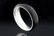 Silver Ring by Carbon 6, featuring a carbon fiber exterior