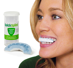 QuickSplint® is an interim oral appliance that recently received CE mark approval. It is the only oral appliance designed specifically for short-term use of up to 2 – 4 weeks.