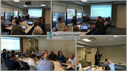 Blackstone Federal Service Employees participating in an internal hackathon.