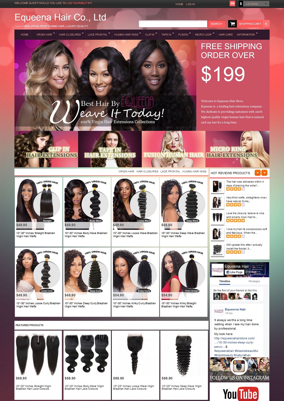 The Best Hair Extensions Manufacturer Equeena Launches Its Online Hair