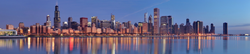 Chicago skyline from Lake Michigan