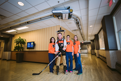 Brian Propp with his Magee care team