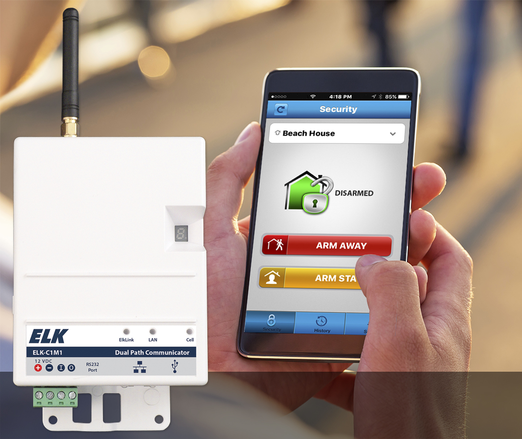 Now Availble Elk’s IP/Cellular Alarm Communicator with Remote Services