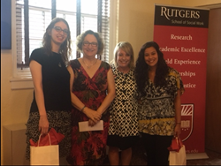 L to R: Michelle Bayha (Fellow), Dean Potter, Linda Walder, Nicole Pavia (Fellow).