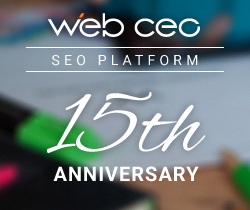 WebCEO Is Celebrating 15 Years in the Industry