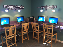 Dog Ears Bookstore's fully upgraded computer lab