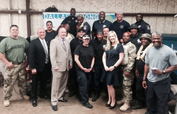 FirstService Residential presented banner and luncheon in honor of officers