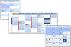 Calendar COM 64 - Multi Colimn View, Month View, Week View - One Control