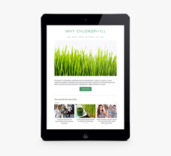 A new informational website about the benefits of Chlorophyll
