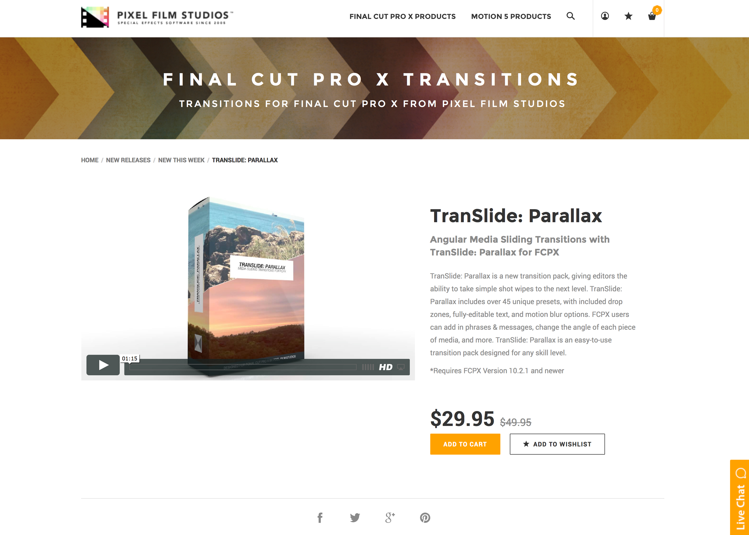 parallax final cut pro free