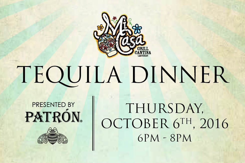 Tequila Dinner Presented by Patrón at Silverton Casino