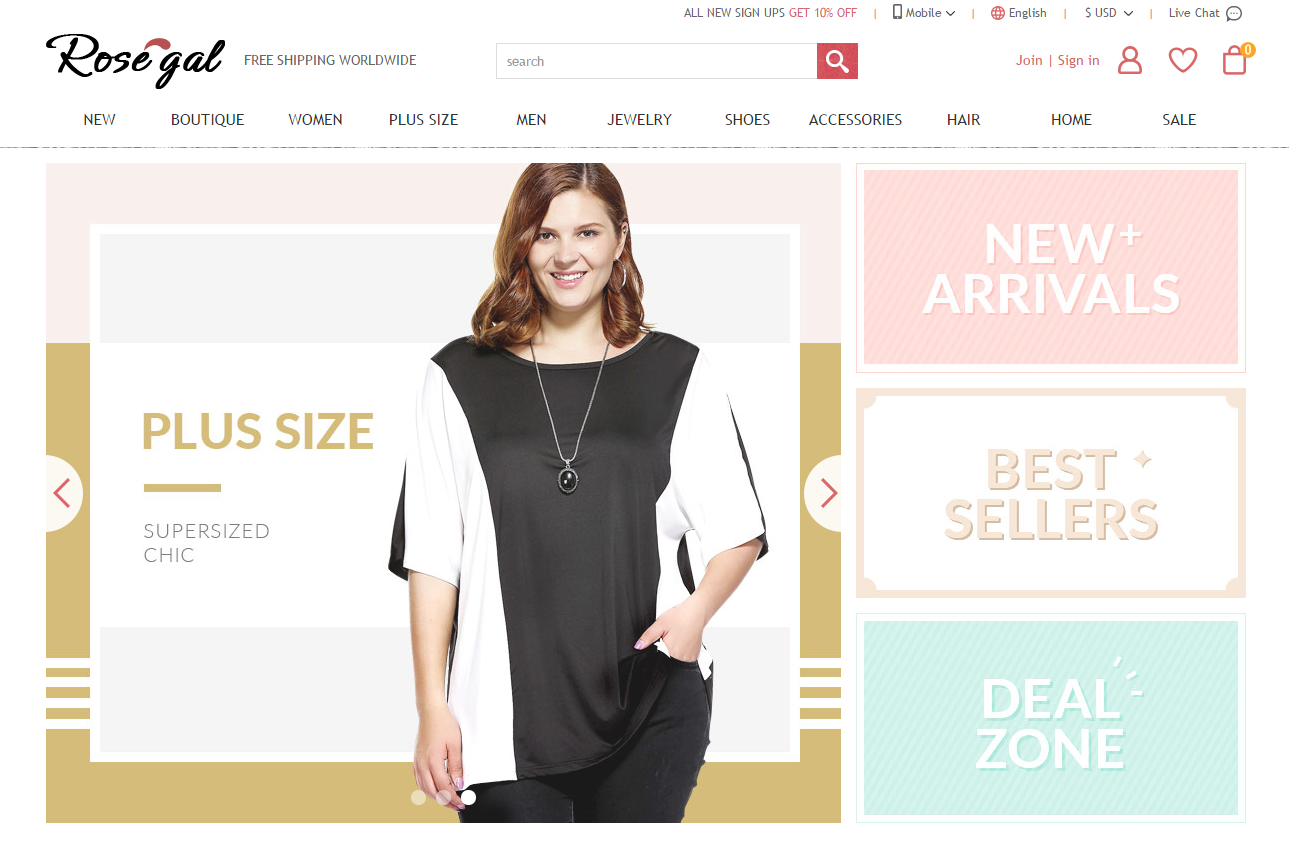 rosegal-adds-new-plus-size-section-with-multiple-catagories