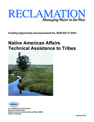 Native American Affairs Technical Assistance to Tribes FOA Cover