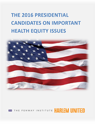 Cover of voter issues brief The 2016 Presidential Candidates On Important Health Equity Issues