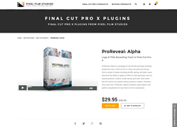 FCPX Plugin - ProReveal Alpha - Pixel Film Studios
