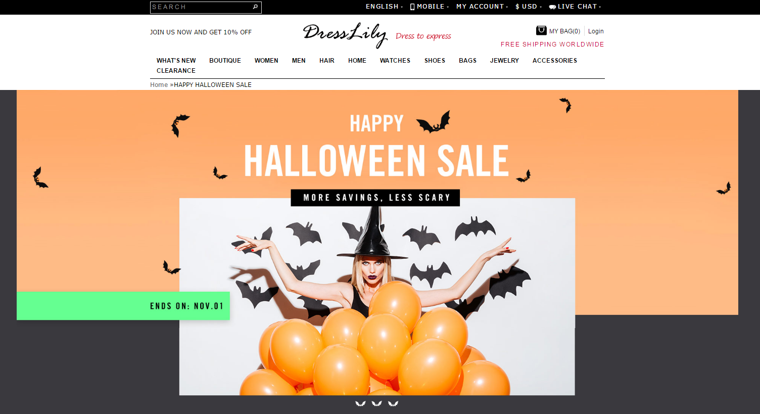 websites like dresslily