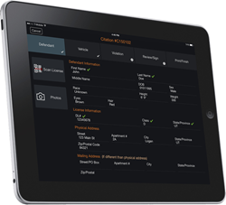 eFORCE mobile app on iPad
