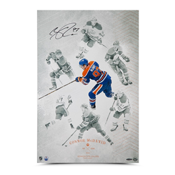 connor mcdavid autographed uda on the rise memorabilia