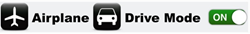 Replace Airplane Mode with Airplane/Drive Mode