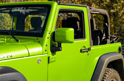 Jeep Wrangler JK painted mirror covers - Boomerang ColorPro Mirror Caps