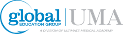 Global Education Group Logo, A Division of Ultimate Medical Academy