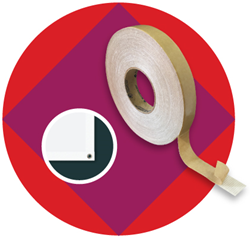 adhesive tape, tape, banner tape, pole banner tape, specialty tape