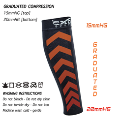 exous bodygear calf compression sleeves