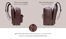 wool and oak duffle backpack sport