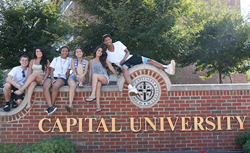 Students at Capital University, Columbus, Ohio