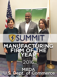 U.S. Secretary of Commerce Penny Pritzker, Adam Walker-CEO of Summit Container and Alejandra Y. Castillo, MBDA National Director