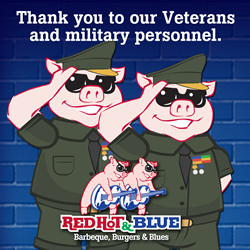 Red Hot & Blue Restaurants Celebrate Veterans Day for Three Days