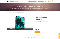 FCPX - ProBrand Reveal Volume 8 - Pixel Film Studios Plugin