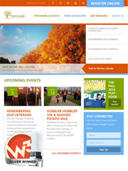 Oswegoland Park District Web Design