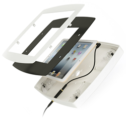 Armodilo Tablet Kiosk, Stand, Enclosure, Digital Signage, Audio Port, Audio Plug