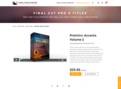 ProIntro Accents Volume 2 - FCPX Plugin - Pixel Film Studios