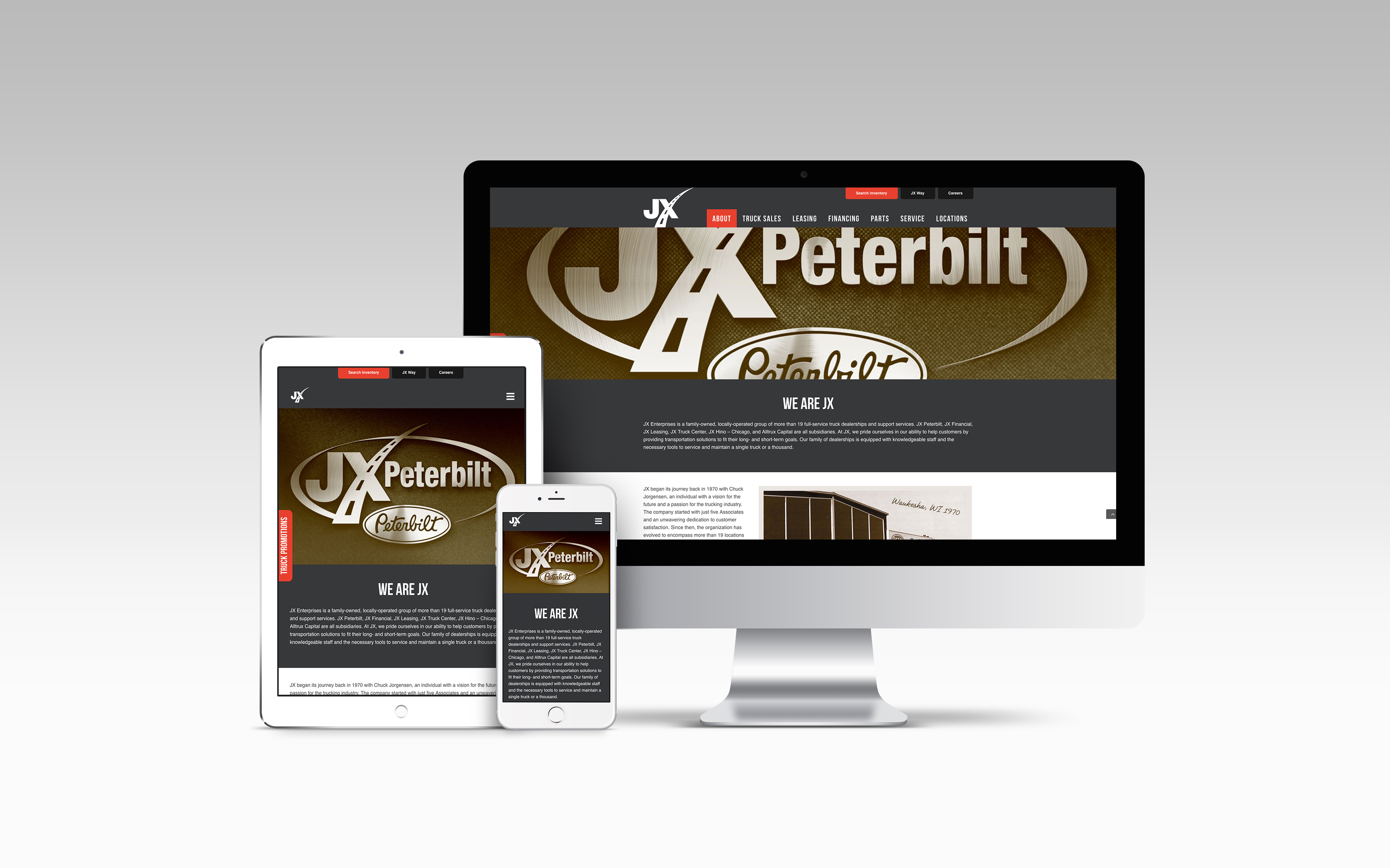 JX Enterprises - JX Peterbilt Introduces a New Website Showcasing Added 