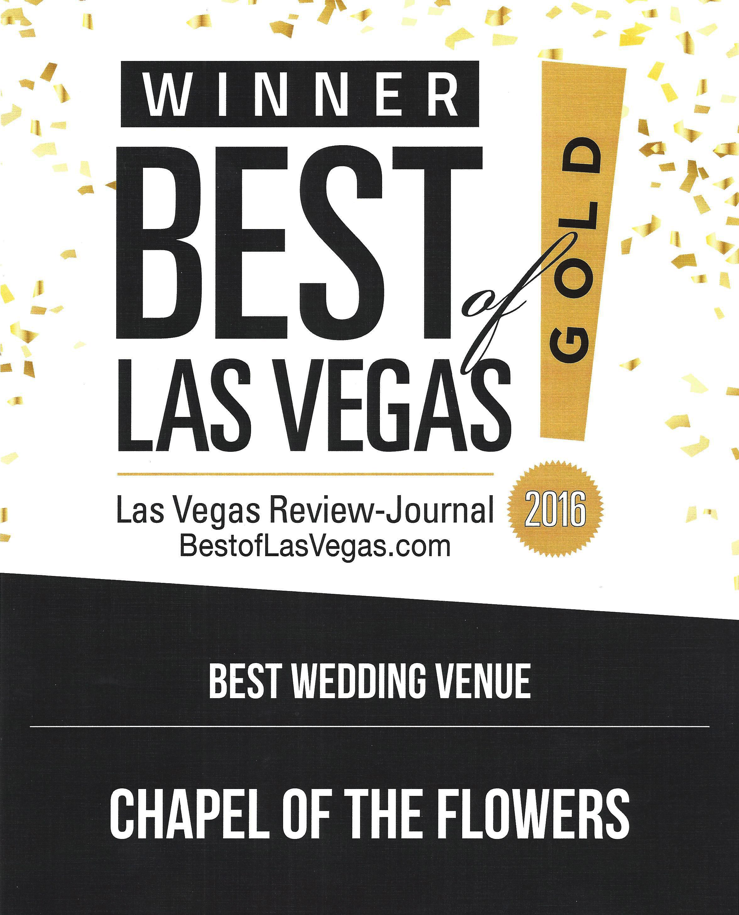 Chapel of the Flowers Named "Best Wedding Venue" in Las Vegas