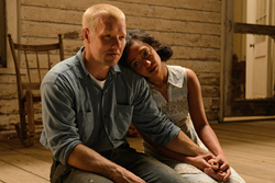 Joel Edgerton (left) stars as Richard and Ruth Negga (right) stars as Mildred in Jeff Nichols LOVING, a Focus Features release. Credit : Ben Rothstein / Focus Features