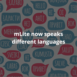 mLite goes global and speaks different languages