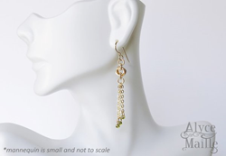 Seline's Forever Gold Tassel Earrings from Alyce n Maille