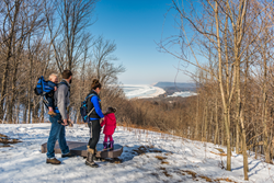 Snowshoeing at Sleeping Bear Dunes