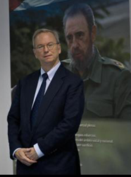 Eric Schmidt and Dictator Fidel Castro