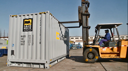 CakeBoxx 20' container in yard