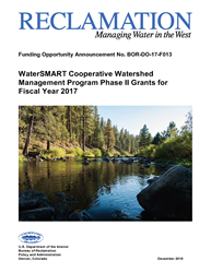 CWMP Phase II Watershed Project Funding Opportunity