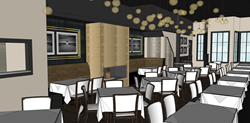 Greensleeves Steakhouse Dining Room Rendering