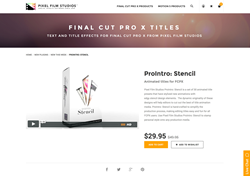 Pixel Film Studios Plugin - ProIntro Stencil - FCPX